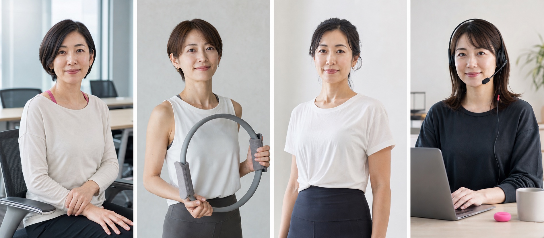 企業の目的に合わせて選べる4タイプのウェルネス講師